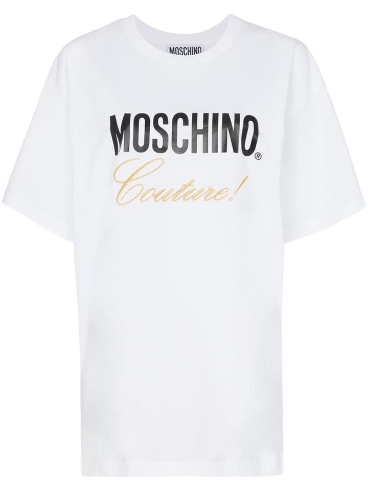 Moschino Couture Logo Cotton T-shirt - White