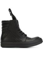 Rick Owens Geobasket Hi-top Sneakers, Women's, Size: 38.5, Black, Calf Leather/leather/rubber