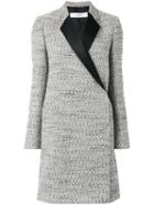 Victoria Beckham Tailored Coat, Women's, Size: 12, Black, Silk/cotton/linen/flax/polyester