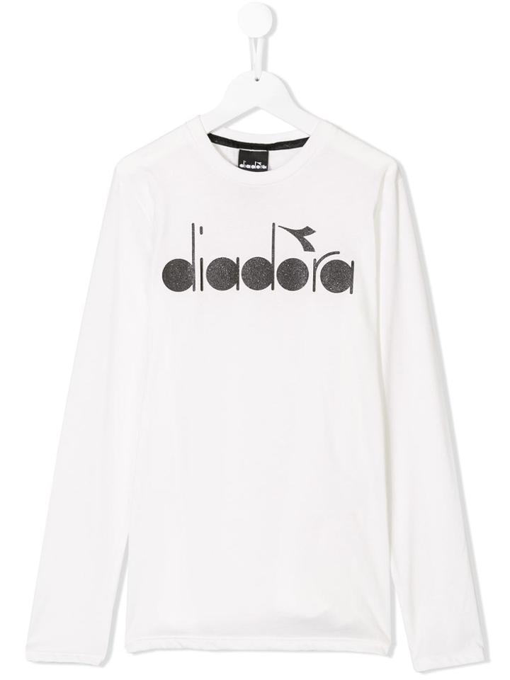 Diadora Junior Teen Logo Printed T-shirt - White