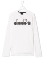 Diadora Junior Teen Logo Printed T-shirt - White