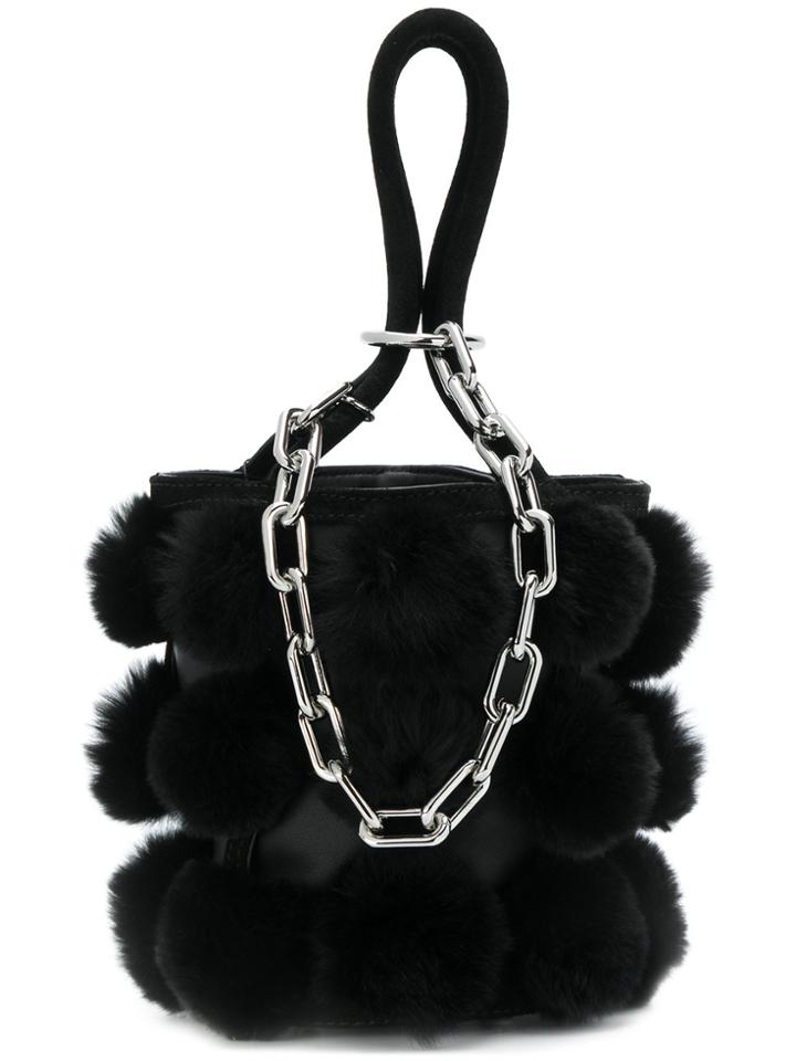 Alexander Wang Pompom Bucket Bag - Black
