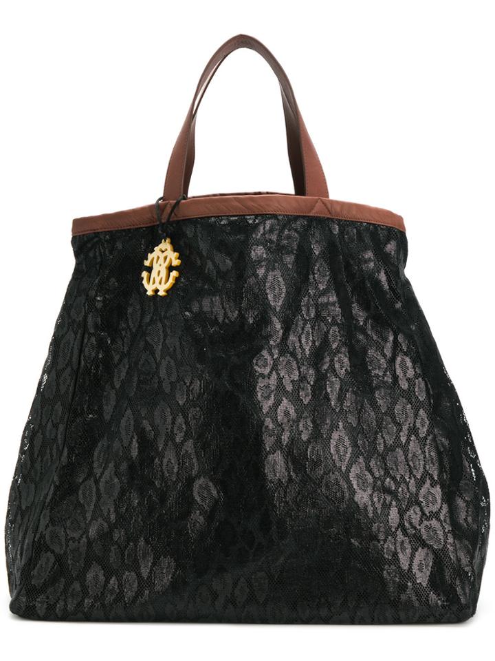 Roberto Cavalli Reversible Beach Bag - Black