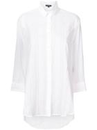 Ann Demeulemeester Striped Longline Shirt - White