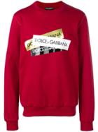 Dolce & Gabbana Logo Print Sweatshirt - Red