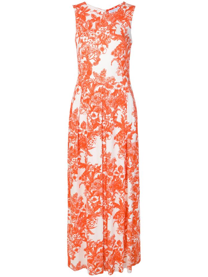 Harris Wharf London Printed Dress - Yellow & Orange