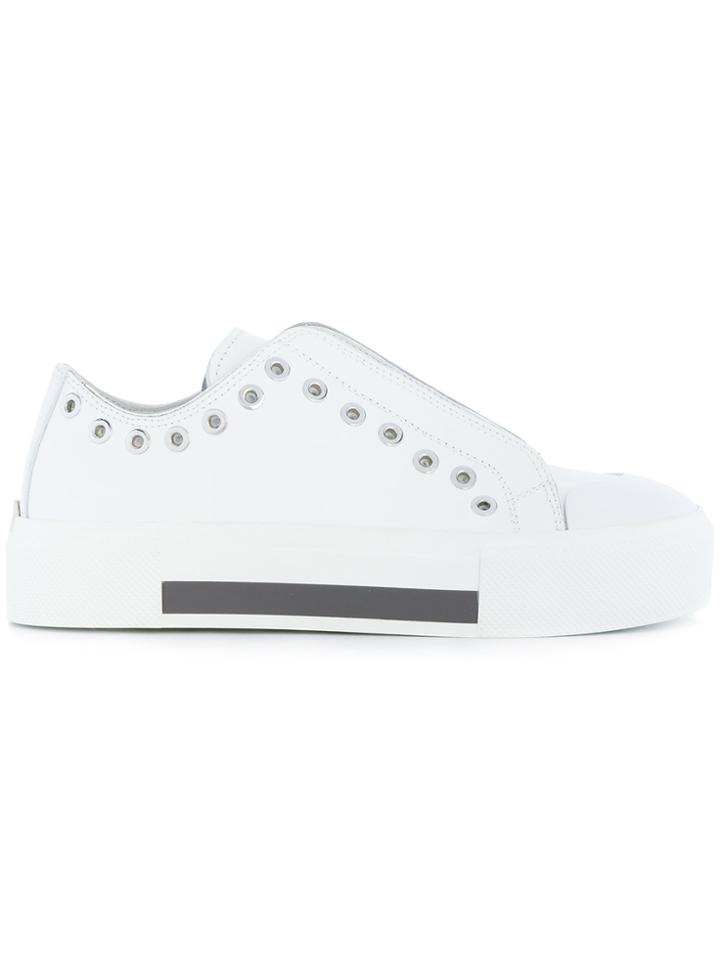 Alexander Mcqueen Embellished Sneakers - White
