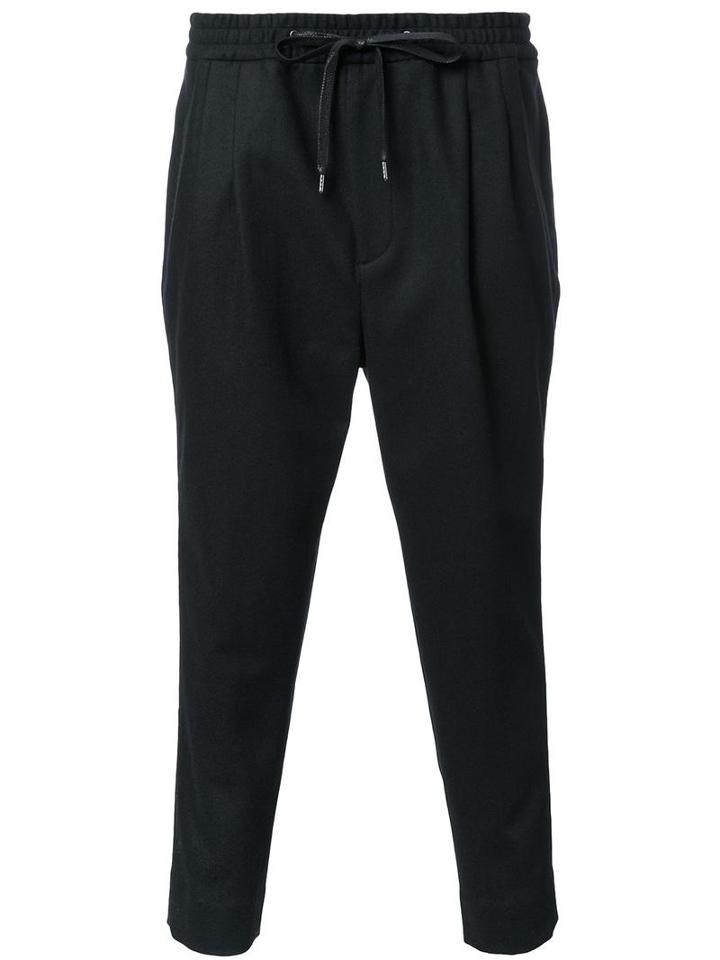 Monkey Time Drawstring Waistband Trousers, Men's, Size: Small, Black, Polyester/nylon/polyurethane/wool