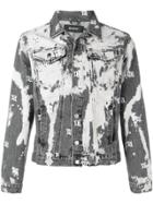 Misbhv Acid Monogram Denim Jacket - Grey