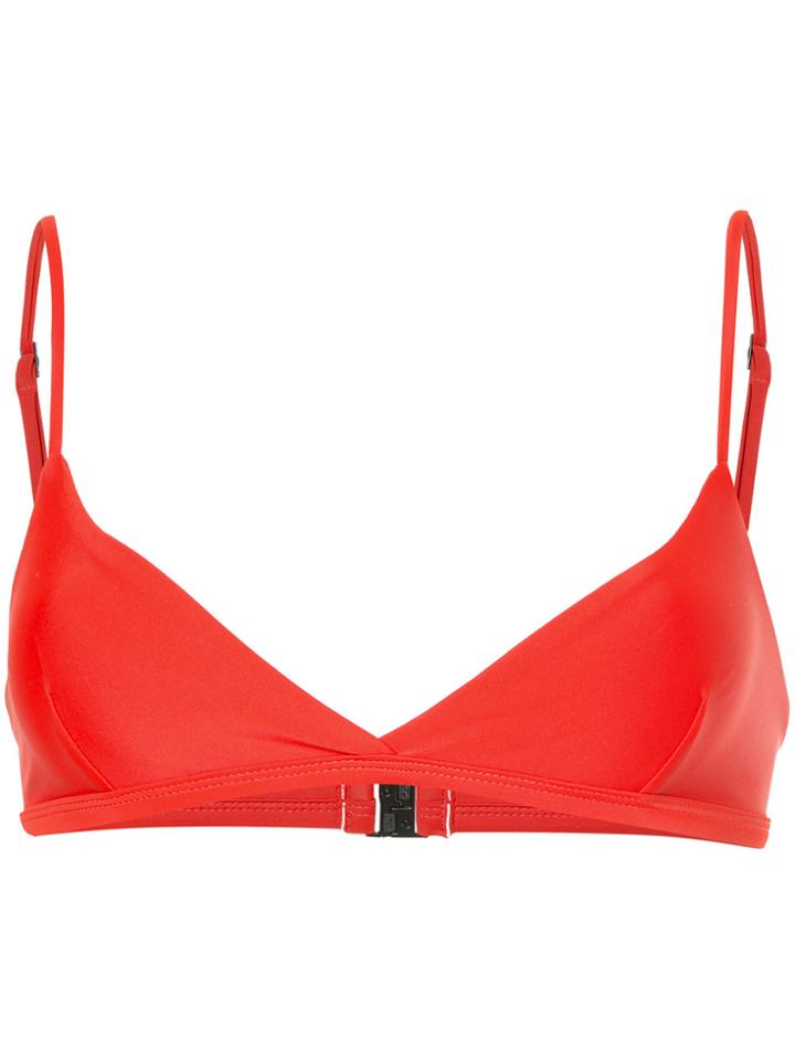 Matteau The Tri Crop Bikini Top - Red