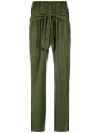 Mugler Pinstripe Trousers - Black
