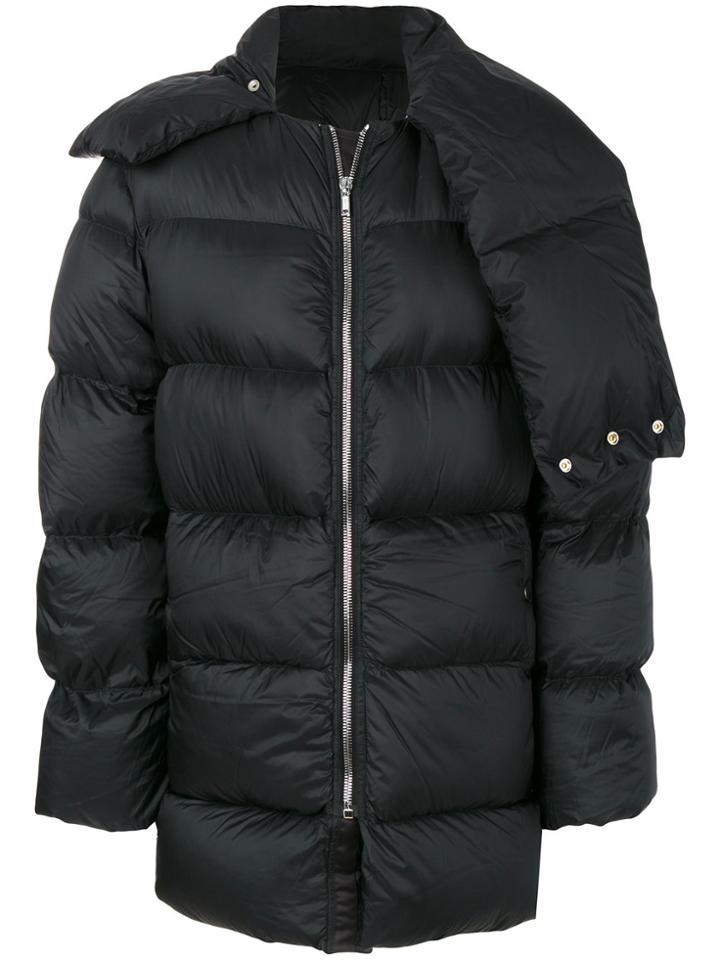 Rick Owens Oversized Padded Coat - Black