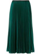 Blanca Pleated Midi Skirt - Green