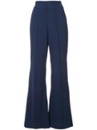 Alice+olivia - Tailored Palazzo Pants - Women - Polyester/spandex/elastane - 2, Blue, Polyester/spandex/elastane