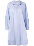 Junya Watanabe Long-sleeve Shirt Dress - Blue