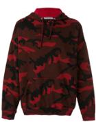 Valentino Camouflage Hoodie - Red