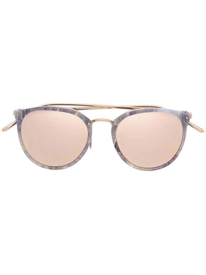 Linda Farrow Round Sunglasses - Grey