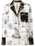 No21 Holiday Print Shirt - White