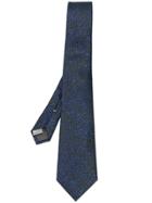 Canali Embroidered Tie - Grey