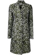 Lanvin Jacquard Coat, Women's, Size: 38, Green, Cotton/polyamide/polyester/viscose