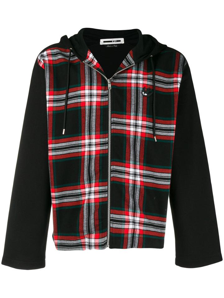 Mcq Alexander Mcqueen Tartan Hoody - Black