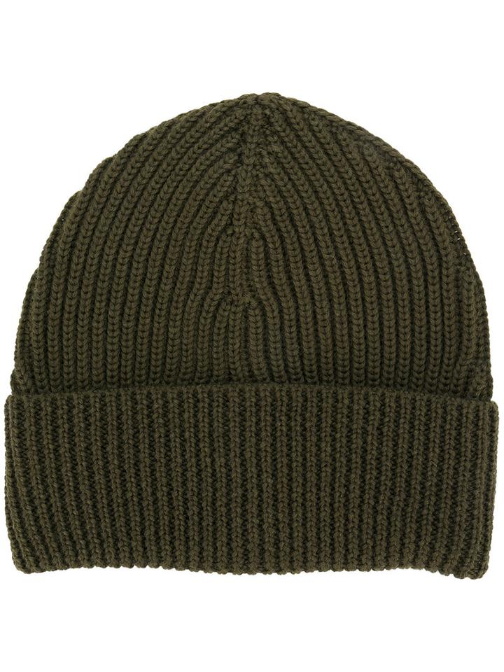 Maison Margiela - Ribbed Beanie - Men - Wool - M, Green, Wool