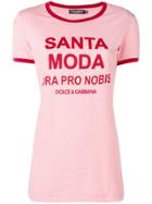 Dolce & Gabbana Santa Moda T-shirt - Pink