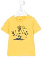 Ralph Lauren Kids - Printed T-shirt - Kids - Cotton - 18 Mth, Yellow/orange