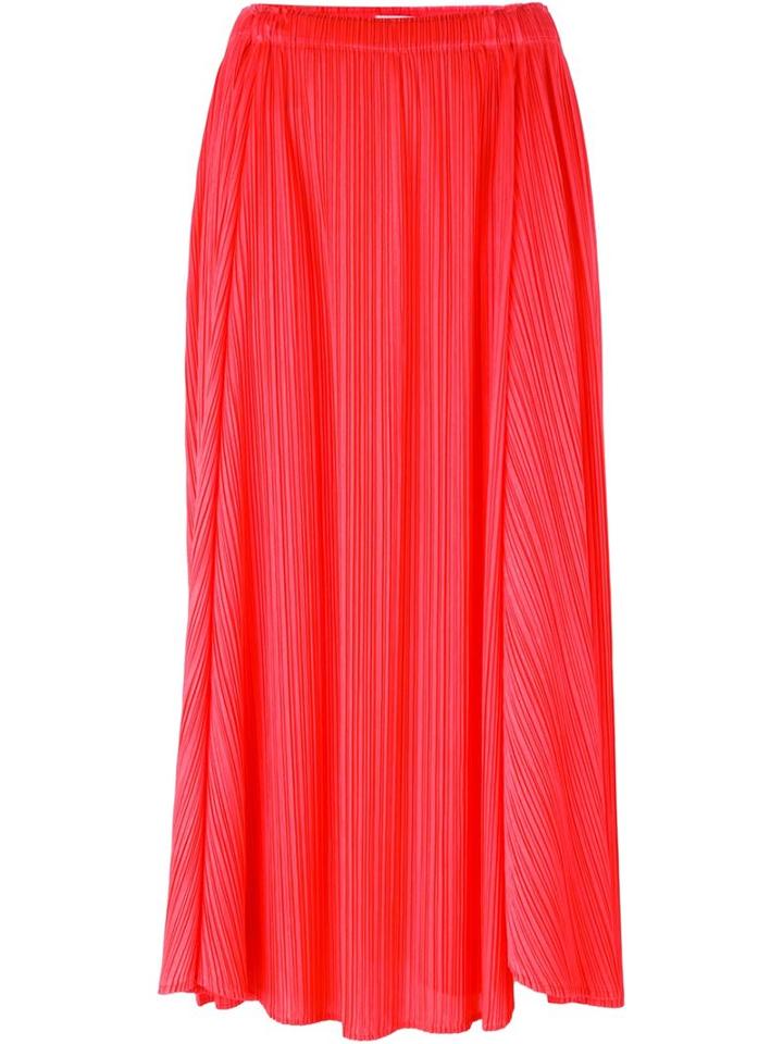 Pleats Please By Issey Miyake Asymmetric Pleated Skirt