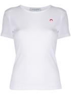 Marine Serre Embroidered Moon T-shirt - White
