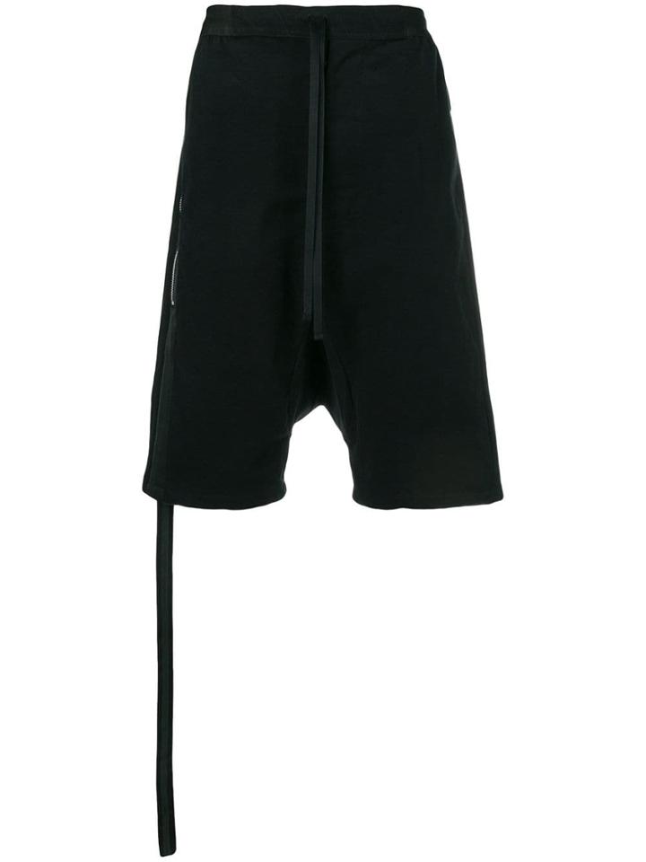 Unravel Project Drawstrings Cargo Shorts - Black