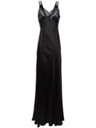 Givenchy Embellished Strap Evening Dress, Women's, Size: 36, Black, Silk/cotton/polyamide