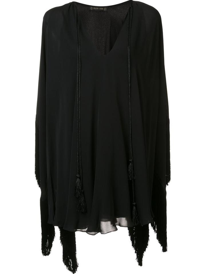 Plein Sud V-neck Blouse, Women's, Size: 38, Black, Silk