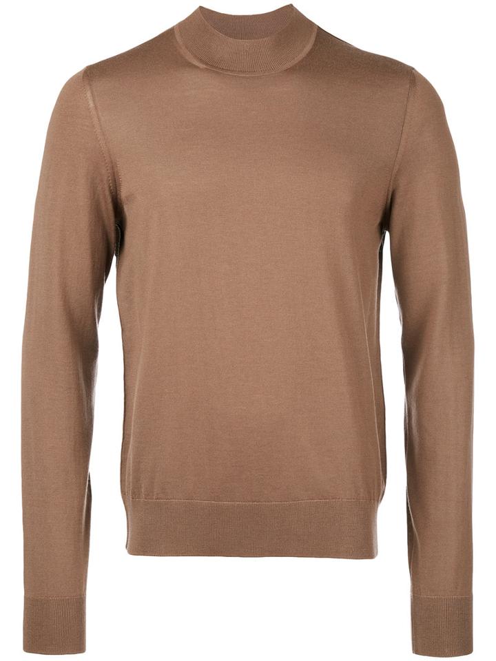 Maison Margiela - Fine Knit Jumper - Men - Wool - L, Brown, Wool