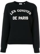 Les Coyotes De Paris Logo Print Sweatshirt - Black