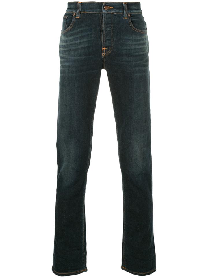 Nudie Jeans Co Grim Tim Slim-fit Jeans - Blue