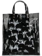 The Beatles X Comme Des Garçons Beatles Print Tote Bag - Black