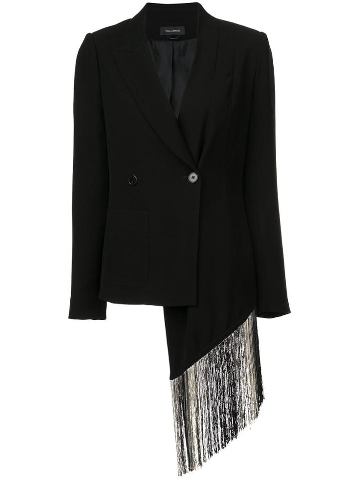 Yigal Azrouel Asymmetric Scarf Blazer - Unavailable