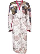 Reality Studio Floral Print Midi Dress - White