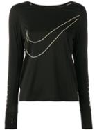 Nike Breathe City Jersey Top, Women's, Size: Large, Black, Polyester