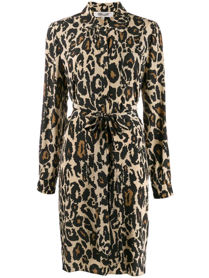 Diane Von Furstenberg Prima Shirt Dress - Neutrals