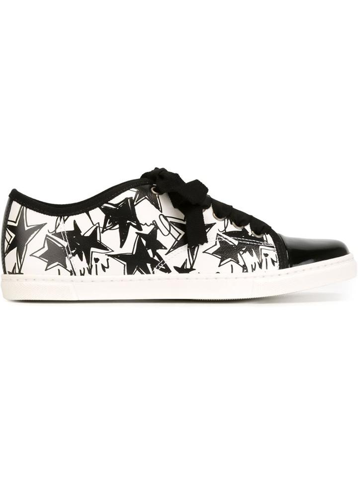 Lanvin Star Print Sneakers