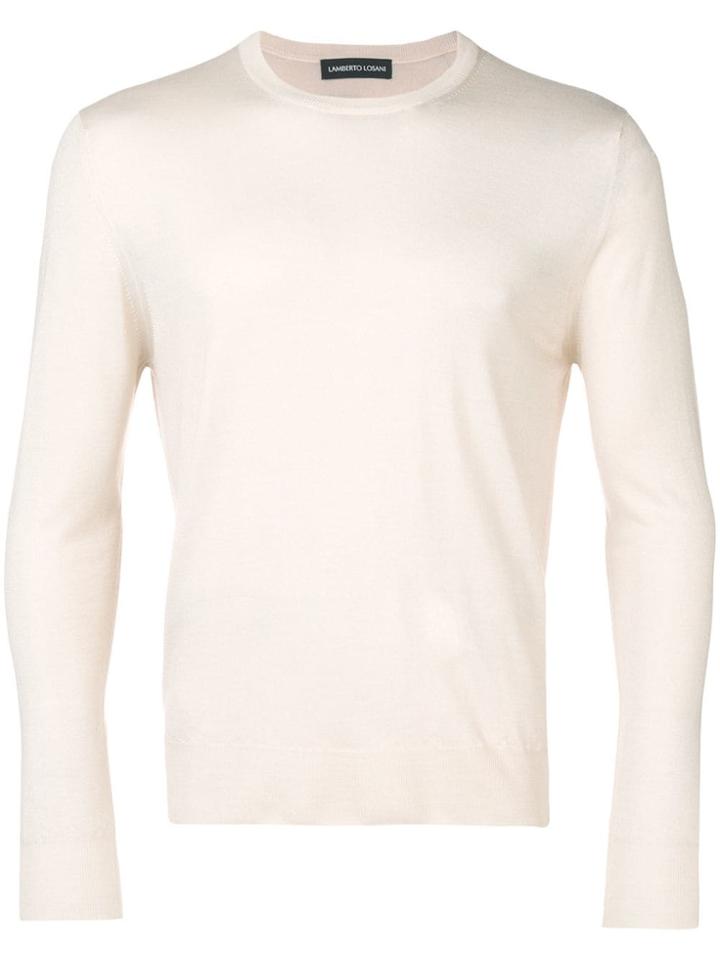 Lamberto Losani Crew Neck Jumper - Neutrals
