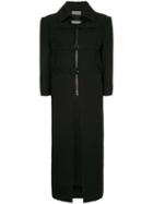 Yohji Yamamoto Pre-owned Front Strap Fastening Coat - Black