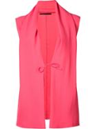 Haider Ackermann Open Shawl Lapel Top - Pink & Purple
