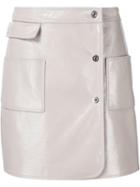Courrèges Off-centre Fastening Skirt, Women's, Size: 38, Nude/neutrals, Cotton/polyurethane