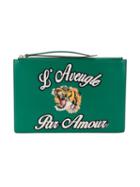 Gucci - L'aveugle Par Amour Pouch - Women - Leather - One Size, Women's, Green, Leather