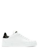 Dolce & Gabbana Lace-up Leather Sneakers - White
