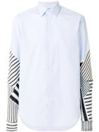 Loewe Patchwork Sleeves Shirt - Blue