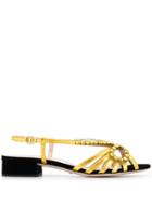 Gucci Bow Detail Sandals - Gold